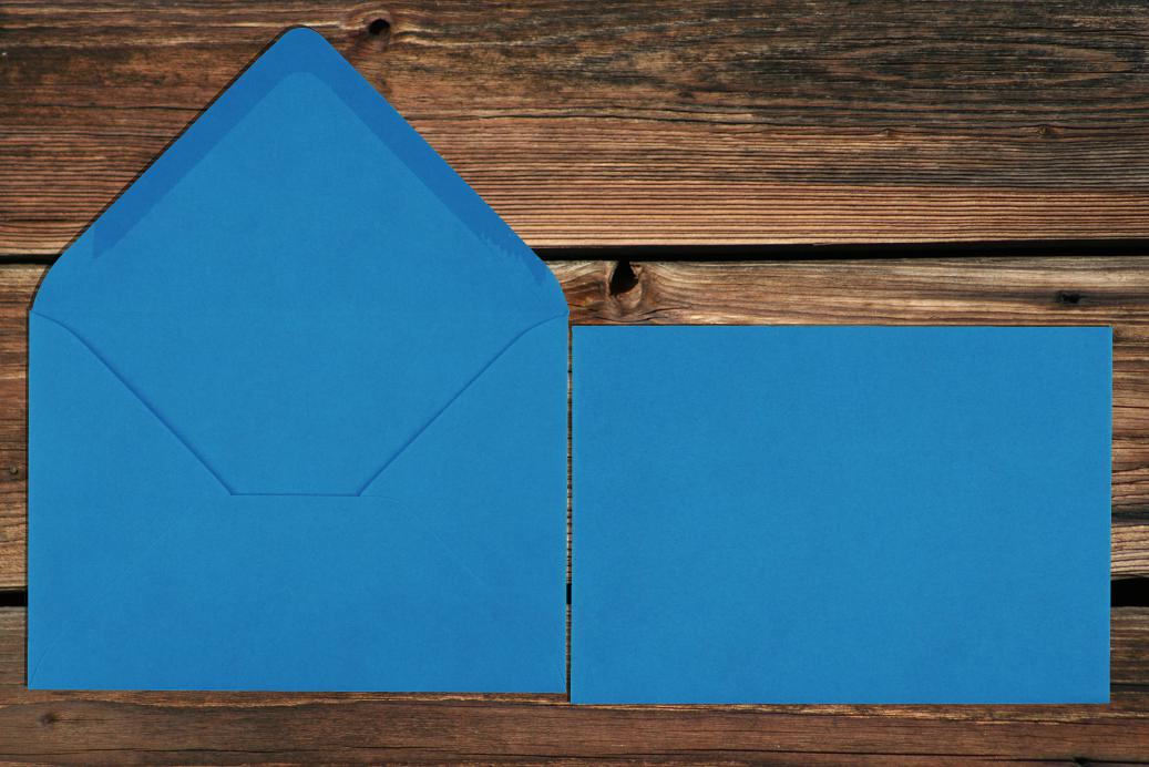 Briefhüllen 110x156 mm Nassklebend Königsblau 120 g/qm